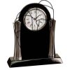 [T307] 8.25" Black/Silver Piano Finish Clock Thumbnail