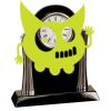 [T307] 8.25" Black/Silver Piano Finish Clock Thumbnail