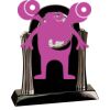 [T307] 8.25" Black/Silver Piano Finish Clock Thumbnail