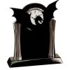 [T307] 8.25" Black/Silver Piano Finish Clock Thumbnail