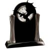 [T307] 8.25" Black/Silver Piano Finish Clock Thumbnail