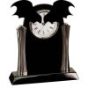 [T307] 8.25" Black/Silver Piano Finish Clock Thumbnail