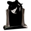 [T307] 8.25" Black/Silver Piano Finish Clock Thumbnail