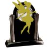 [T307] 8.25" Black/Silver Piano Finish Clock Thumbnail