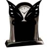 [T307] 8.25" Black/Silver Piano Finish Clock Thumbnail