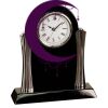 [T307] 8.25" Black/Silver Piano Finish Clock Thumbnail