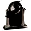 [T307] 8.25" Black/Silver Piano Finish Clock Thumbnail