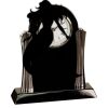 [T307] 8.25" Black/Silver Piano Finish Clock Thumbnail