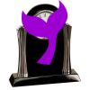 [T307] 8.25" Black/Silver Piano Finish Clock Thumbnail