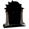 [T307] 8.25" Black/Silver Piano Finish Clock Thumbnail
