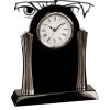 [T307] 8.25" Black/Silver Piano Finish Clock Thumbnail