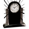 [T307] 8.25" Black/Silver Piano Finish Clock Thumbnail