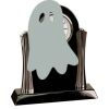 [T307] 8.25" Black/Silver Piano Finish Clock Thumbnail