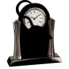 [T307] 8.25" Black/Silver Piano Finish Clock Thumbnail