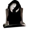 [T307] 8.25" Black/Silver Piano Finish Clock Thumbnail