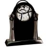 [T307] 8.25" Black/Silver Piano Finish Clock Thumbnail