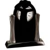 [T307] 8.25" Black/Silver Piano Finish Clock Thumbnail