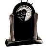 [T307] 8.25" Black/Silver Piano Finish Clock Thumbnail