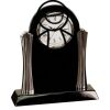 [T307] 8.25" Black/Silver Piano Finish Clock Thumbnail