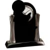 [T307] 8.25" Black/Silver Piano Finish Clock Thumbnail