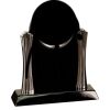 [T307] 8.25" Black/Silver Piano Finish Clock Thumbnail