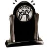 [T307] 8.25" Black/Silver Piano Finish Clock Thumbnail