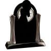 [T307] 8.25" Black/Silver Piano Finish Clock Thumbnail