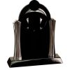 [T307] 8.25" Black/Silver Piano Finish Clock Thumbnail