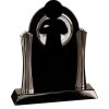 [T307] 8.25" Black/Silver Piano Finish Clock Thumbnail