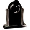 [T307] 8.25" Black/Silver Piano Finish Clock Thumbnail