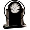 [T307] 8.25" Black/Silver Piano Finish Clock Thumbnail