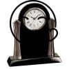 [T307] 8.25" Black/Silver Piano Finish Clock Thumbnail