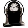 [T307] 8.25" Black/Silver Piano Finish Clock Thumbnail