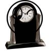 [T307] 8.25" Black/Silver Piano Finish Clock Thumbnail
