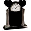 [T307] 8.25" Black/Silver Piano Finish Clock Thumbnail