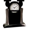 [T307] 8.25" Black/Silver Piano Finish Clock Thumbnail