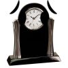 [T307] 8.25" Black/Silver Piano Finish Clock Thumbnail