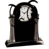 [T307] 8.25" Black/Silver Piano Finish Clock Thumbnail
