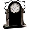 [T307] 8.25" Black/Silver Piano Finish Clock Thumbnail