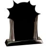[T307] 8.25" Black/Silver Piano Finish Clock Thumbnail