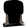 [T307] 8.25" Black/Silver Piano Finish Clock Thumbnail