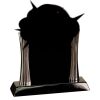[T307] 8.25" Black/Silver Piano Finish Clock Thumbnail