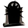 [T307] 8.25" Black/Silver Piano Finish Clock Thumbnail