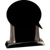 [T307] 8.25" Black/Silver Piano Finish Clock Thumbnail
