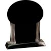 [T307] 8.25" Black/Silver Piano Finish Clock Thumbnail