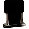 [T307] 8.25" Black/Silver Piano Finish Clock Thumbnail