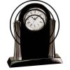 [T307] 8.25" Black/Silver Piano Finish Clock Thumbnail