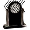 [T307] 8.25" Black/Silver Piano Finish Clock Thumbnail