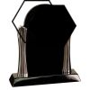 [T307] 8.25" Black/Silver Piano Finish Clock Thumbnail