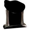 [T307] 8.25" Black/Silver Piano Finish Clock Thumbnail